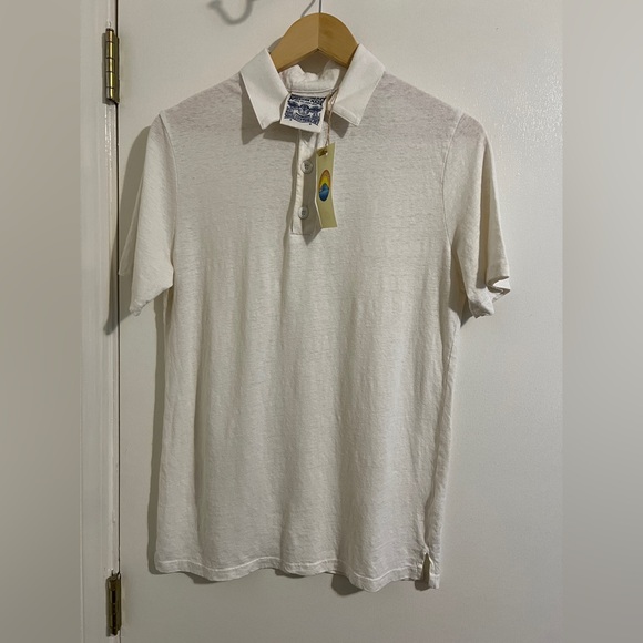 NWT Jungmaven Preston Polo Shirt | Washed White | size XS - Picture 5 of 11